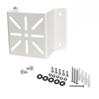 RSHuiOUXX CCTV Camera Bracket Wall Mount Aluminum Bracket for CCTV Camera Outdoor External Wall Corner Bracket with Mount Screws