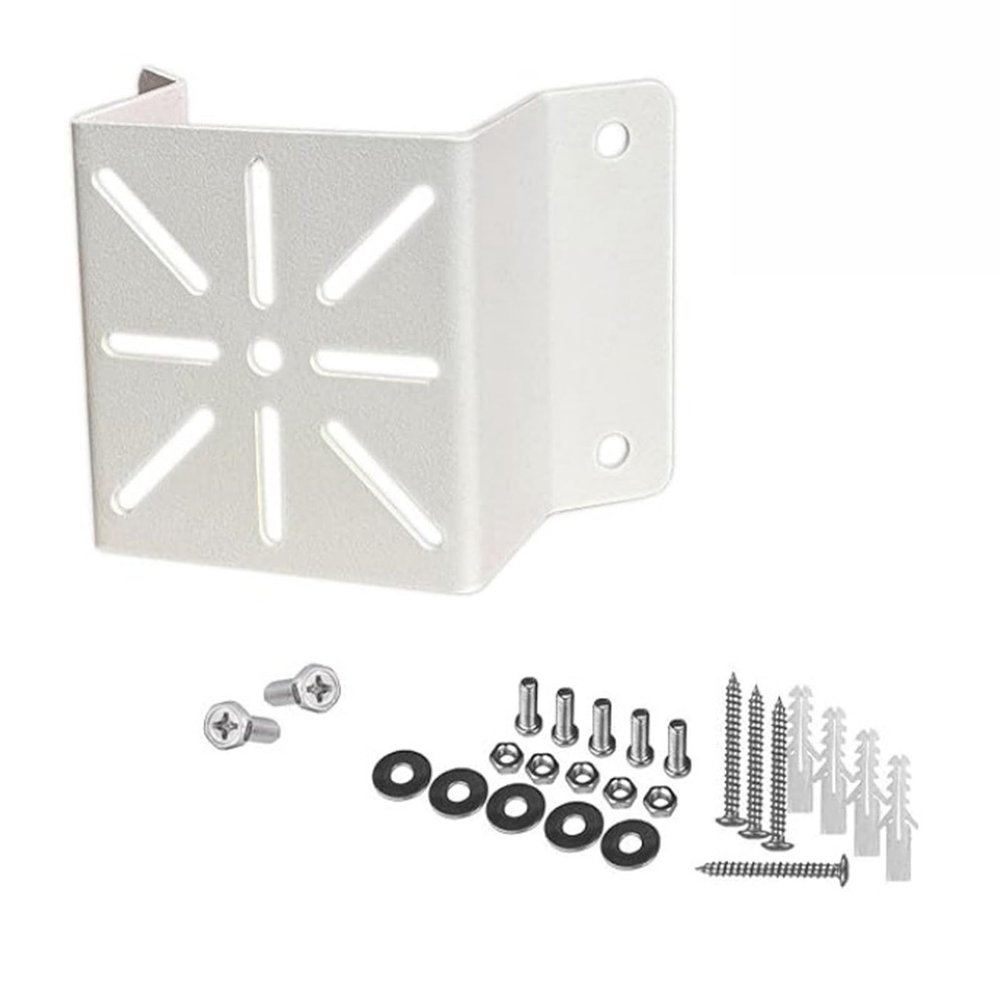 RSHuiOUXX CCTV Camera Bracket Wall Mount Aluminum Bracket for CCTV Camera Outdoor External Wall Corner Bracket with Mount Screws