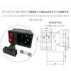 1PC LZ-14-F15 C14 Panel Mounted Plug AC Inlet Module 3 Pins Power Socket with 5X20MM 10A Fuse and Red 250V LED Rocker Switch view 2
