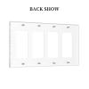 Mexican Style Mosaic Tiles Pattern Quad Rocker Wall Plate Switch Decorative Panel Electrical Socket Plate Suitable For Bathroom Kitchen Living Room Bedroom view 4