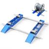 Cable Drum Roller, Heavy Duty Cable Caddy,Wire Unwinder Dispenser, Double Rail Wire Stand for Drum Reel Max 39.4in Width, 3 Ton view 1