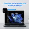 Halloive 4-Way Laptop Privacy Screen Shield 16 Inch 16:10 Aspect, Removable 360 Privacy Filter Screen Protector for 16 Inch Laptop Computer, Anti Glare Blue Light Slide Mount Tabs Cover view 2
