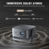 2200ANSI & Officially-Licensed APPSmart 4K Projector with WiFi and Bluetooth, VISSPL 3D Dolby Audio and Auto Focus Portable Outdoor Projector, Movie Home Theater Proyector with 360 Adjustable Stand view 4