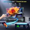 7 Inch Flip Out Touchscreen Car Stereo-Single DIN with Bluetooth 5.0, Mirror Link, Backup Camera & Type-C Fast Charging | Compatible with Most Vehicles view 2
