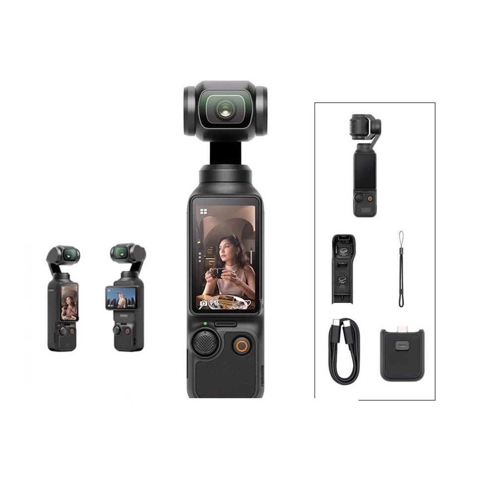 for DJI for Osmo Pocket 3 Vlogging Camera with 1'' CMOS&4K/120fps Video Face/Object 2" Rotatable Touchscreen Small(Creator Combo)