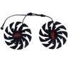 2Pcs/Set DIY 100MM(95mm) PLD10015B12H,GPU Cooler for Devil RX580 8G V2 for RX 590 X Plus Video Card Fan(Type B PLD10015B) view 1