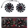 2Pcs/Set DIY 100MM(95mm) PLD10015B12H,GPU Cooler for Devil RX580 8G V2 for RX 590 X Plus Video Card Fan(Type B PLD10015B) view 3