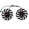 2Pcs/Set DIY 100MM(95mm) PLD10015B12H,GPU Cooler for Devil RX580 8G V2 for RX 590 X Plus Video Card Fan(Type B PLD10015B) view 4