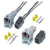 5 Set 4 Way 90980-11122 90980-11037 6188-0141 6187-4583 6189-0381 Waterproof Plug Male Female Plug Car Wire Socket(White) (Black) view 2