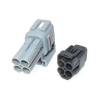 5 Set 4 Way 90980-11122 90980-11037 6188-0141 6187-4583 6189-0381 Waterproof Plug Male Female Plug Car Wire Socket(White) (Black) view 4