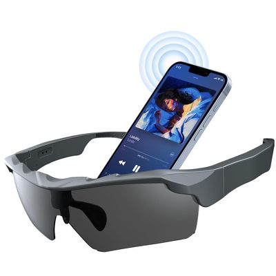 Sports Smart Glasses,Cycling Bluetooth Sunglasses for Men &Women,Open Ear Sound with Mic &Speakers,Touch &Voice Assistant,UV Protection,Polarized lens,Wireless Headphone Sunglasses for Running Fishing