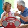 Portable CD Player Boombox with Bluetooth, FM Radio, USB Input, 3.5mm AUX and Headphone Jack, Clear Stereo Sound view 2