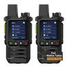 Global Walkie Talkie Network 4G Two Way Radio Unlimited Range Nationwide Long Range Handheld Rechargeable PoC Radio Waterproof with Flashlight for Security (GPS 2PCS Without Sim Card) view 1
