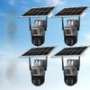 HOAYVKJ Solar Security Camera Outdoor Wireless WiFi-6MP HD, Color Night Vision,10X Zoom,AI Motion Detection,Two-Way Audio,Waterproof IP66,64GB SD/Cloud Storage,7.5W Solar Panel(4pack) view 1