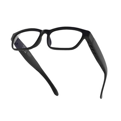 Emqqaa Smart Bluetooth Glasses Audio Safety Work Glasses with Bluetooth Speaker for Men Women Mic Voice Assistant, Ultra light and Comfortable Design (Clear Lens)