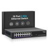 16 Port 2.5Gb Ethernet Switch Unmanaged, NICGIGA 16 Port 2.5G Network Switch, Plug & Play, Desktop or 19-inch Rack Mount, Fanless Metal Design. view 1