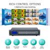 4K HDMI Matrix 16x16 w/Web & AUX Audio Output, MT-VIKI Matrix Switcher Support LAN/RS232/IR/APP Switch, Fit 2U Rackmount Rack (16 in 16 Out) view 3