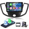 Volxcereo [2+64] Car Radio for Ford Transit 150 250 350 2015-2019, 9 inch Android Touchscreen Stereo with Carplay & Android Auto, GPS, WiFi, Bluetooth, SWC, Rear Camera, FM/RDS view 1