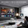 3000 ANSI Official Licensed Google TV4K Smart Projector with WiFi and Bluetooth, VOPLLS Outdoor Projectors with Dolby/Auto Focus, Portable Movie Phone Wireless Gaming Wifi Proyector for Bedroom/Home view 2