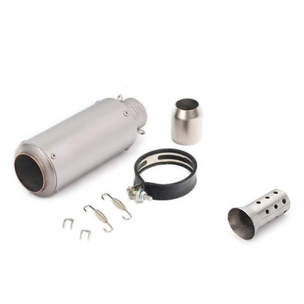 51MM 60MM Universal Motorcycle Exhaust Muffler Moto Dirt Bike Scooter Exhaust DB Killer for Bws PCX125 Z800 Z900 R6 DaJiKan (Color : 11 61mm) (A 51mm)