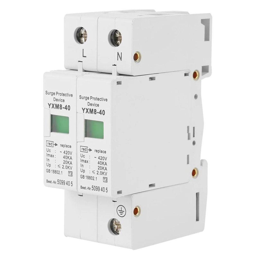 220V 2P 40KA House Protective Low Voltage Arrester Device Low Voltage Arrester Device Protective Device