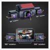 4 Channels WiFi Car DVR HD 1080P Screen Front Rear View Dash Cam 360 Rotation Video Recorder Loop Recording Night Vision(32G) view 2