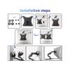 Compatible For HPVESA Mount Adapter Plate Z Series G3 Z24F Z24M Z24N Z24U Z24Q Z25XS Z27UG3 Z27Q Monitor 75x75 & 100x100 Arms view 3
