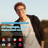 GenXenon AI Smart Glasses, AI Translator Powered by ChatGPT with Real-Time Translation (160+ Languages),AI Noise Cancellation, Removable Temples, Anti-Blue Light Bluetooth Glasses for Men & Women view 2
