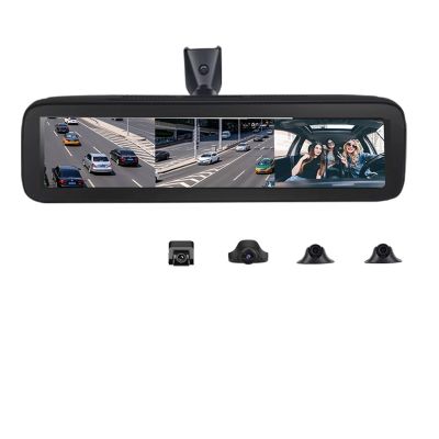 12 inch 4 Cameras Car Rearview Mirror DVR Camera Android 8.1 GPS Navigation RAM 2G ROM 32GB Dash Cam Video Recorder Google Map(None)