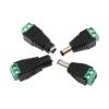 2 Male + 2 Female DC Surveillance Camera dc solderless Power Connector Cable Post 12V Green Conversion Plug LED5521 view 1