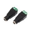 2 Male + 2 Female DC Surveillance Camera dc solderless Power Connector Cable Post 12V Green Conversion Plug LED5521 view 3