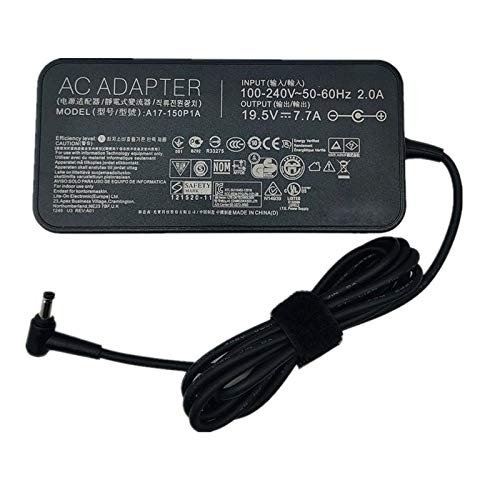 19.5V 7.7A 150W AC Power Supply Adapter Compatible for ASUS ROG Swift OLED PG27AQDP Monitor 5.5mm Pin