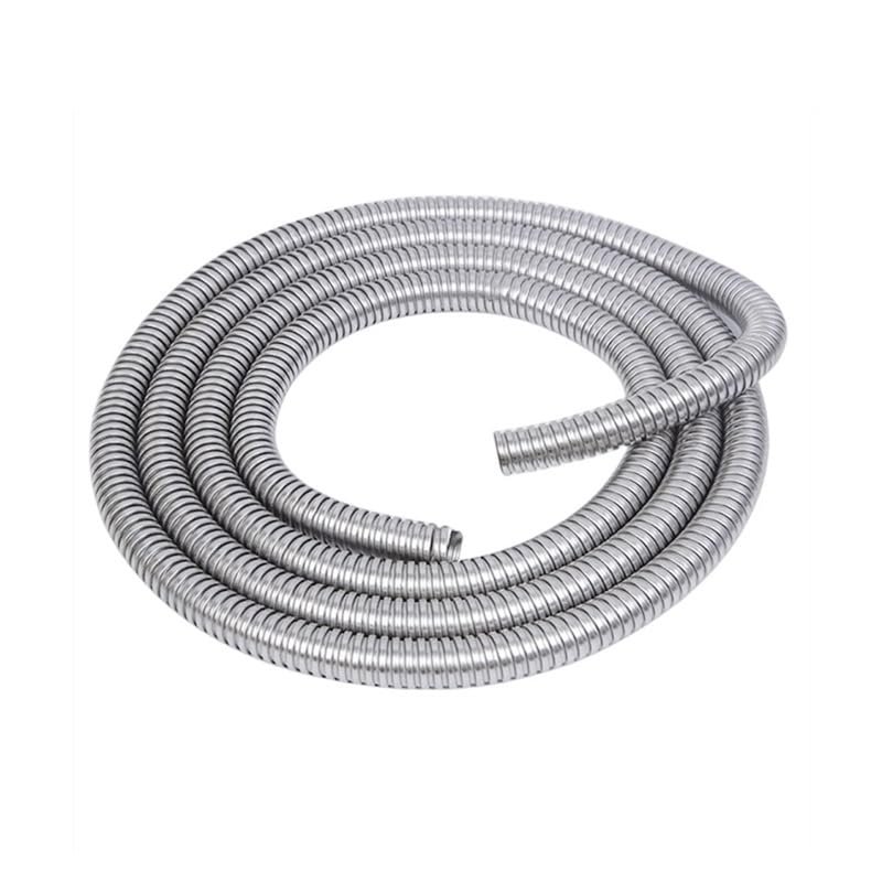 1M 304 Stainless Steel Corrugated Pipe Wire Line Cable Protect Threaded Hose Pipe Sleeve, for Home Hardware Parts(13mm)