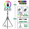 GFHSKRPL 10 Inch RGB Light with Remote LED Photographic Selfie Tripod with Stand view 2
