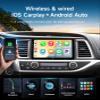 10.2" Car Stereo Radio for Toyota Highlander 2014-2019 - Wireless CarPlay Android Auto | 5G WiFi GPS Navigation | Bluetooth FM/SWC | Touchscreen | 1080P Backup Camera view 3