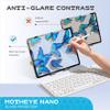 [2 Pack] 1 Pack Moth eye nano glass Screen Protector and 1 Pack HD Screen Protecto for iPad Mini 8.3 Inch(6th/A17 pro), 9H Tempered Glass Film with Ultra Fit Tray, Apple Pencil Support, Scratch Resistant, Anti-Reflective,Anti-Glare,Touch Like Silk, T view 4