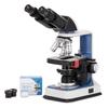 40X-2500X USB-C Rechargeable Student Binocular Compound Microscope W/3D Two-Layer Mechanical Stage, Achromatic Objective(B120C-R-50P100S) view 1