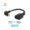 Monitor Conversion Cable Mini HDMI to Female HDMI Extension Cable 90 Degree Elbow Adapter for TV Box/Stick Camera PS4 PS5 Xbox 4K 2K Converter Short Wire Display Conversion Line(Upward Bend) view 2