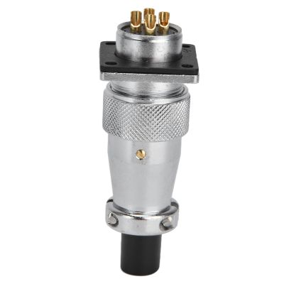 WS20 Durable Aviation Connector, Zinc Alloy Multi Core Plug Socket, High Temp Tough for Aerospace, Marine, Communications
