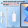 BDJXCUSA 3 Pack USB C to Pencil Charger Adapter for Apple Pencil 1st Generation,USB C Male to for Lightning Female Bluetooth Pair Connector for iPad A16 11th,10th,Top Cap,Pen Tip for iPencil 1 Gen view 2