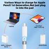 BDJXCUSA 3 Pack USB C to Pencil Charger Adapter for Apple Pencil 1st Generation,USB C Male to for Lightning Female Bluetooth Pair Connector for iPad A16 11th,10th,Top Cap,Pen Tip for iPencil 1 Gen view 4