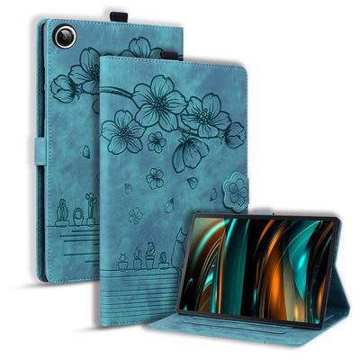 YBFJCE Case for Samsung Galaxy Tab A11 2025/A9 2023 8.7 inch,Multi-Angle Viewing PU Leather Folio Stand Cover with Pencil Holder,Shockproof Protective Case for Samsung Galaxy Tab A11/A9,Green