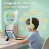 ADOOPE Wired Kids Headphones with USB C Plug, 85dB Safe Volume, Adjustable Headband, Tangle-Free Cord Headphones for School, Tablet, Travel (Mint Green & Cream Yellow, Without Microphone) view 2