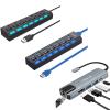 7 Port USB 2.0 Hub and USB 3.0 Hub and USB C Hub view 1