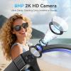 AI Smart Glasses with Camera and Bluetooth,8MP 2K HD Camera Glasses,AI Voice Control,AI Photo Recognition and Translation,Smart Anti-Blue Light Glasses,IP67 Waterproof for Driving,Outdoor,+2 Lenses. view 2