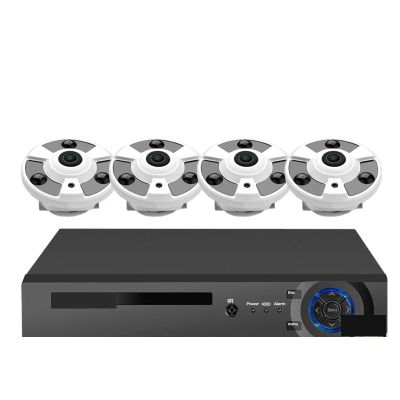 5MP POE Dome Security Camera System 8CH 4K NVR Kit Outdoor Waterproof Panoramic Security Surveillance IP Camera System Kit(4PCS,8CH NVR 4 Camera_AU Plug)