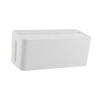 Cable Management Box Organizer with Phone Holder, Portable Cord Cover Case for Loose Wires and Messy Cables, Desktop Protector 12.6x5.31x4.92 inch- White view 3