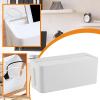 Cable Management Box Organizer with Phone Holder, Portable Cord Cover Case for Loose Wires and Messy Cables, Desktop Protector 12.6x5.31x4.92 inch- White view 4