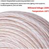 10M Fiberglass Braided Sleeve - Yellow Wax Coated, 1500V Insulated, Chemical Resistant, Smooth Surface, 105C Heatproof Wire Casing (Diameter 1-20mm)(4mm) view 3