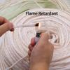 10M Fiberglass Braided Sleeve - Yellow Wax Coated, 1500V Insulated, Chemical Resistant, Smooth Surface, 105C Heatproof Wire Casing (Diameter 1-20mm)(4mm) view 4